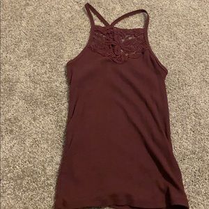 maroon tank